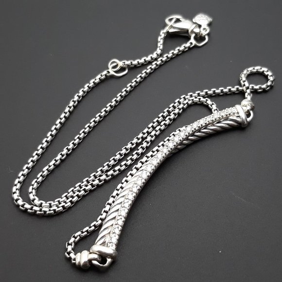 David Yurman Crossover Bar Necklace - Picture 5 of 6